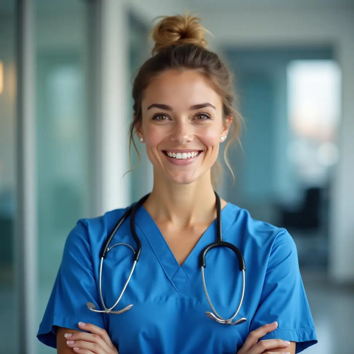 Enfermera sonriente de Galeneo