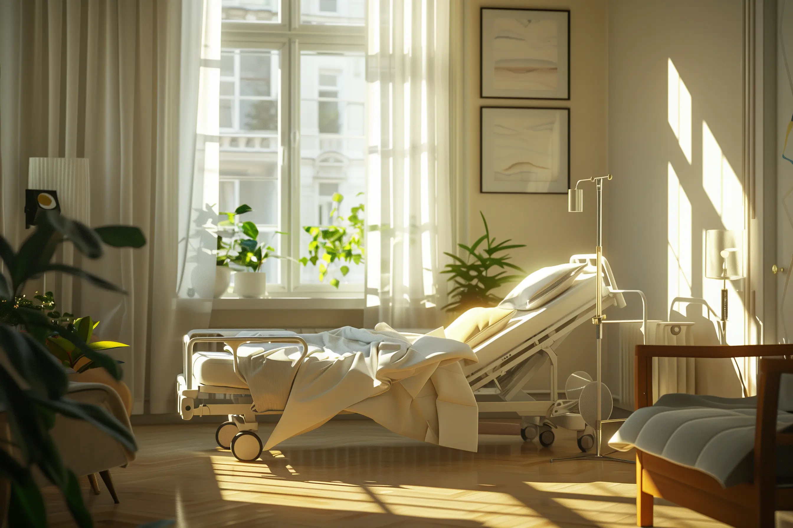 Articulated bed at home